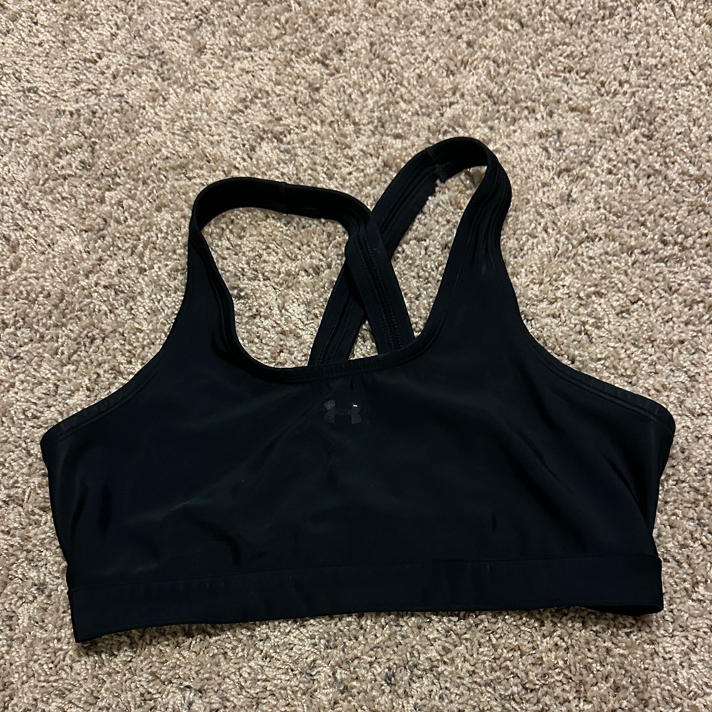 Under Armour Black Crossback Sports Bra